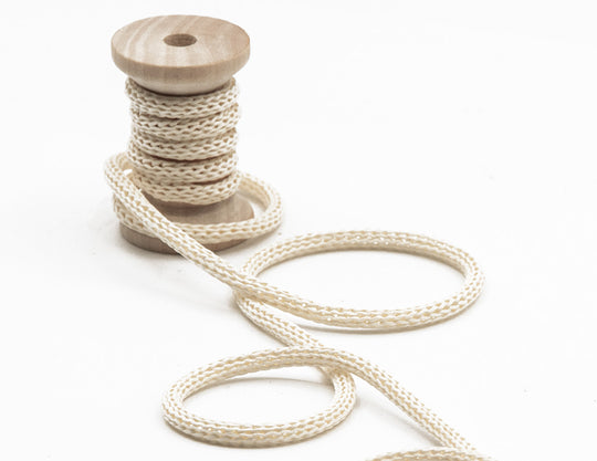 cordoncino di carta 4 mm bianco naturale