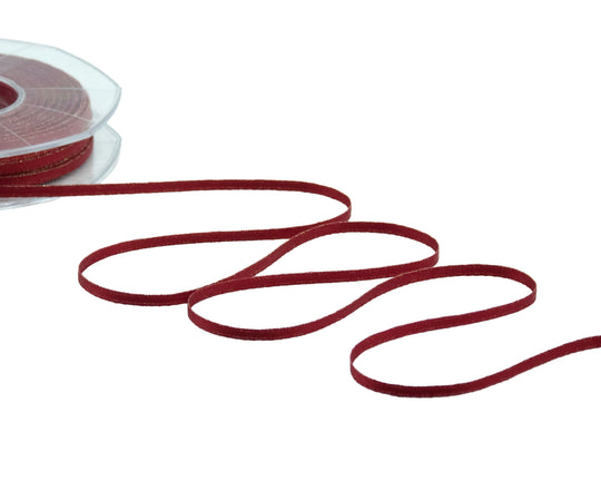 doppio raso lamè 3 mm amaranto