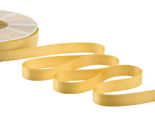 doppio raso lamè 16 mm giallo oro