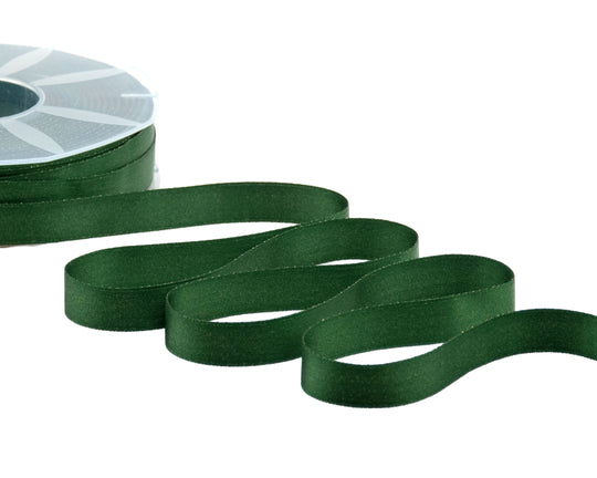 doppio raso lamè 16 mm verde inglese