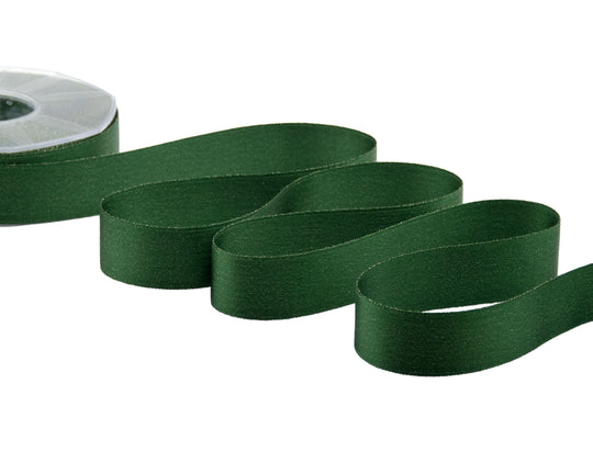doppio raso lamè 25 mm verde inglese