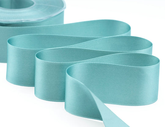 doppio raso 40 mm blu salvia