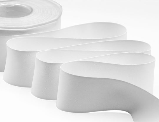raso seta 40 mm bianco ottico