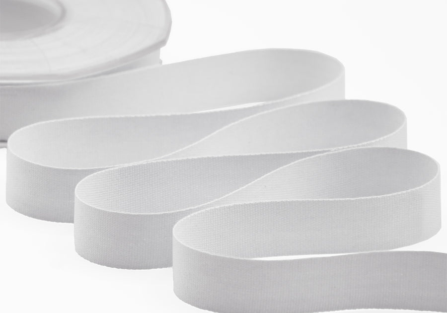 cotone biologico 15 mm bianco ottico