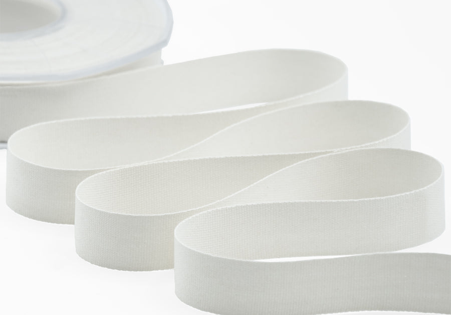 cotone biologico 15 mm bianco naturale