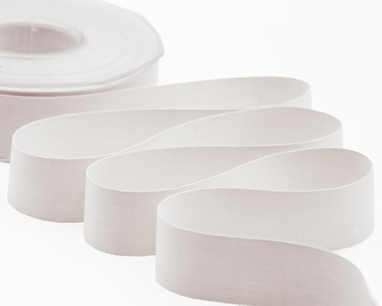 cotone biologico 25 mm bianco ottico