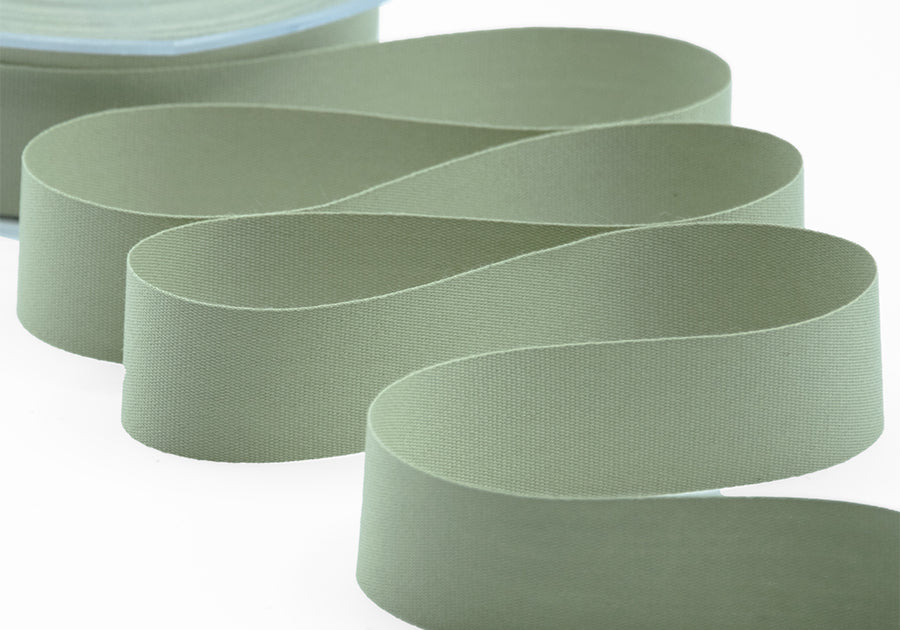 cotone biologico 25 mm verde salvia