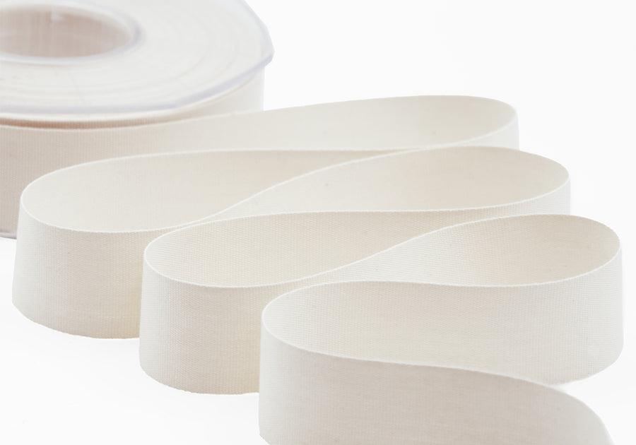 cotone biologico 25 mm bianco naturale