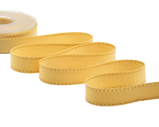 cotone con impuntura oro 25 mm giallo oro