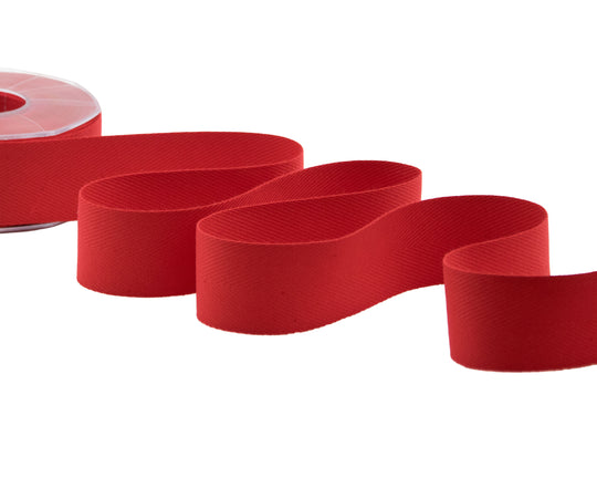 spigato cotone 40 mm rosso