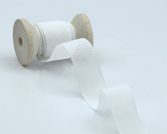 crepe effetto seta 15 mm bianco naturale