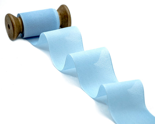 crepe effetto seta 48 mm azzurro baby