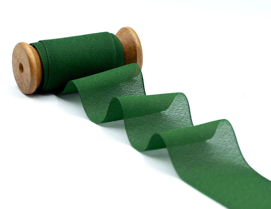 crepe effetto seta 48 mm verde inglese