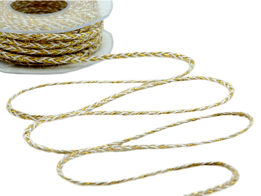 treccina rustica in juta 7 mm oro