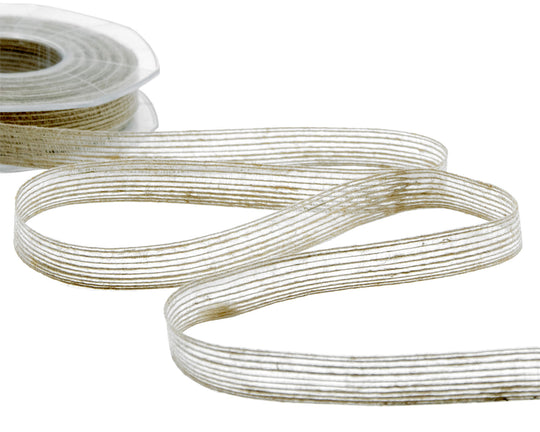 nastro in juta rustico 6 mm beige