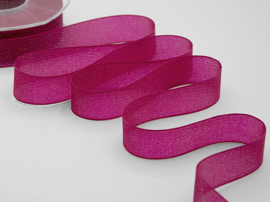 velo luminoso 25 mm fucsia peonia