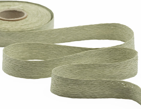 carta intrecciata 25 mm verde salvia