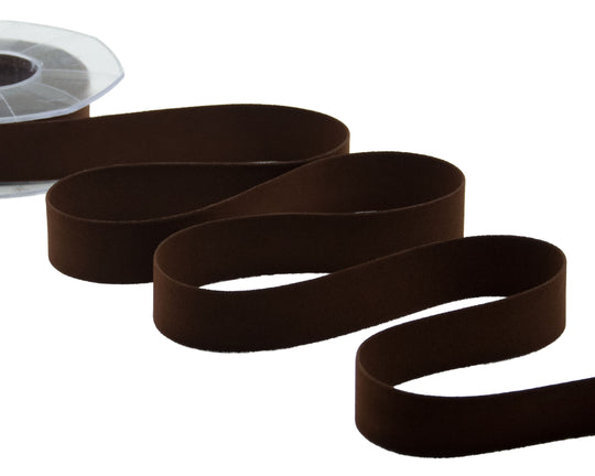 velluto doppio 25 mm marrone