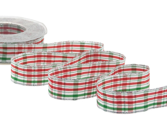 Scozzese Tricolore 25 mm Argento