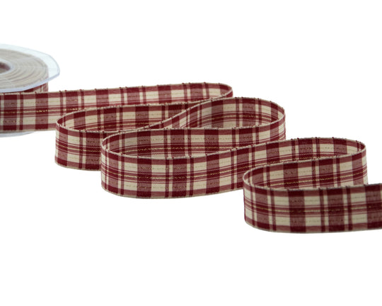 tartan scozzese 25 mm amaranto