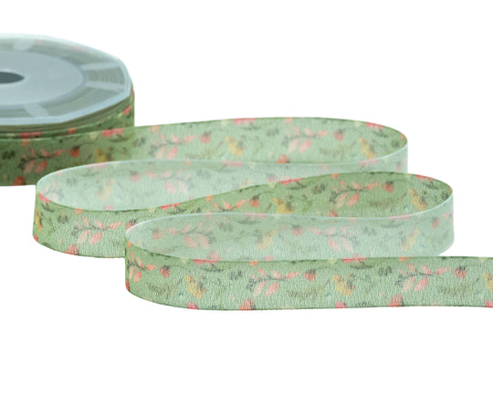Crêpe Effetto Seta 15 mm Giardino Segreto Verde