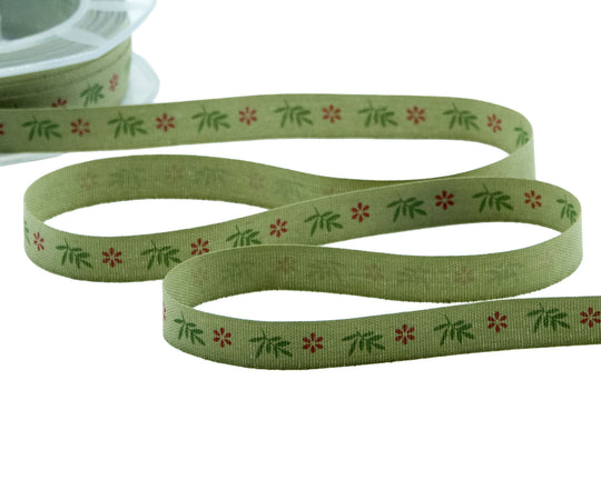 Polycoton 10 mm Feuilles Vert Sauge