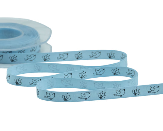 Policotone 10 mm Uccellini Azzurro