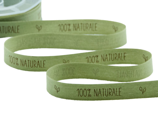 Polycoton 15 mm 100 % naturel vert sauge