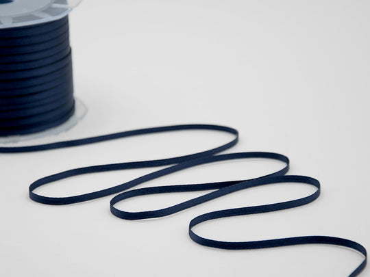 doppio raso tirante centrale 3 mm blu notte