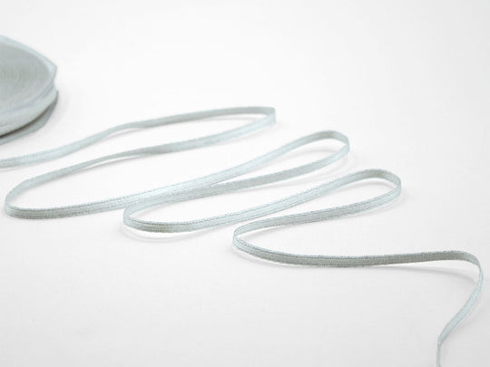 doppio raso lamè 3 mm argento