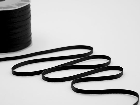 doppio raso 6 mm nero