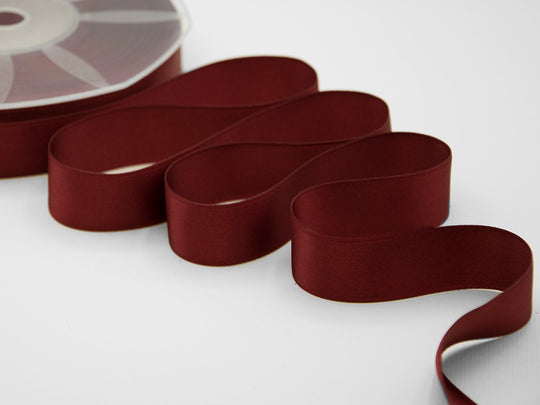 doppio raso 25 mm bordeaux