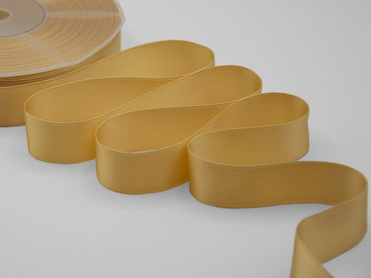 doppio raso 25 mm giallo oro