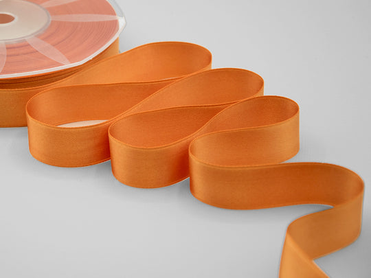 doppio raso 25 mm arancio pesca