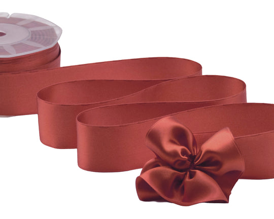 doppio raso tirante laterale 30 mm rosso corallo