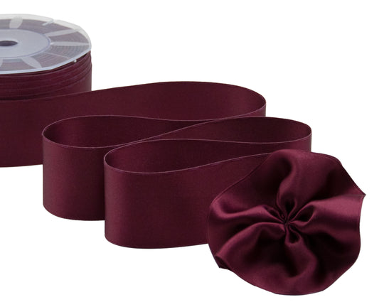 doppio raso tirante laterale 40 mm bordeaux scuro