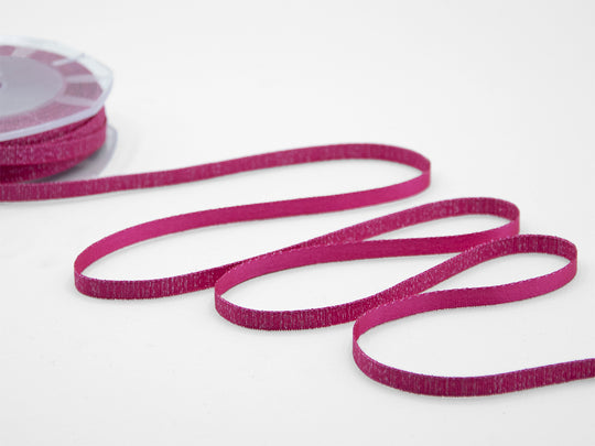 raso boutique lamè 6 mm fucsia peonia