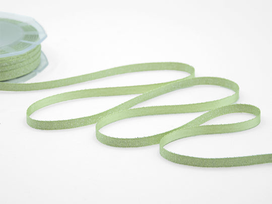raso boutique lamè 6 mm verde prato