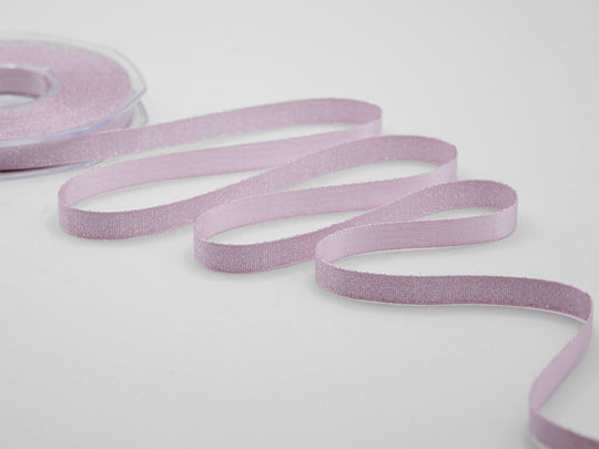 raso boutique lamè 10 mm rosa baby