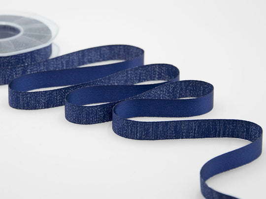 raso boutique lamè 16 mm blu scuro