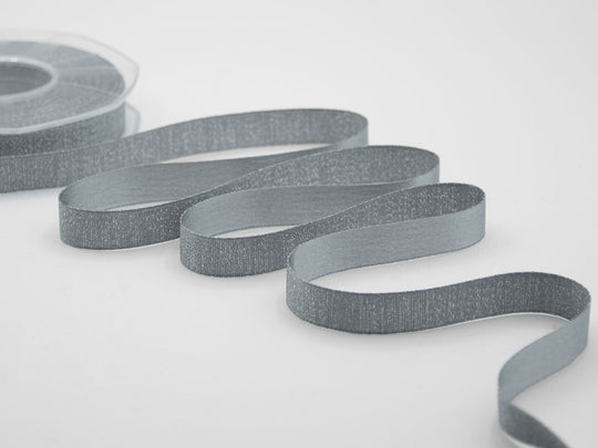 raso boutique lamè 16 mm grigio scuro