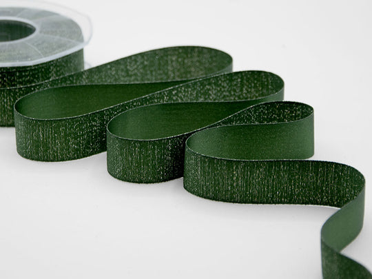 raso boutique lamè 25 mm verde inglese