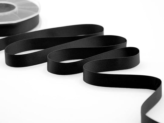 doppio raso opaco 15 mm nero