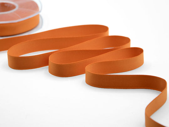 doppio raso opaco 15 mm arancio pesca