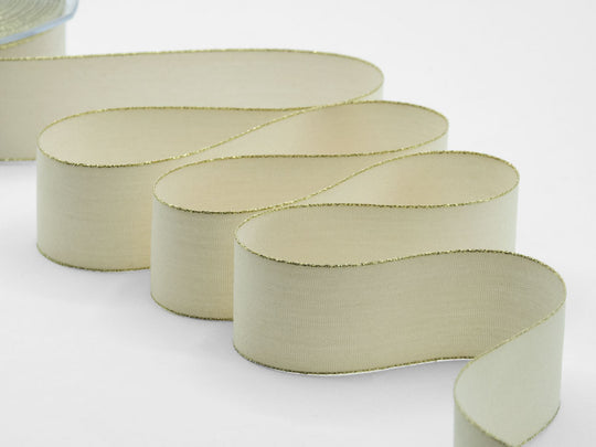 policotone bordi oro 40 mm avorio