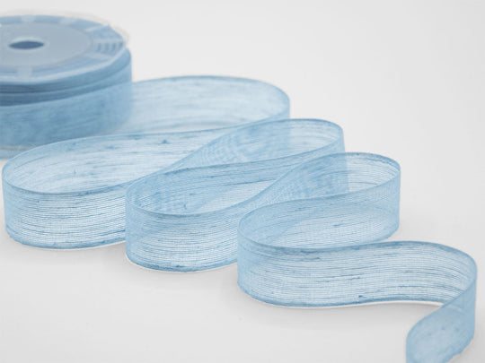velo lino 24 mm blu chiaro