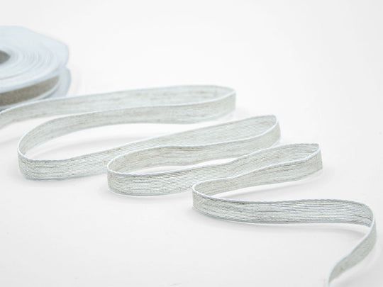 Lino Bordi Colorati Rame 10 mm Bianco Naturale