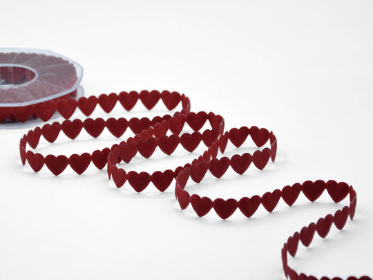 Ribbon With 340 Red Padded Hearts