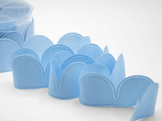 Portaconfetto Petali Cotone Azzurro Baby