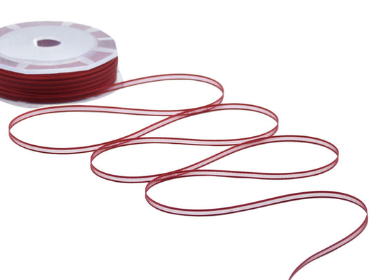 velo bordi raso 3 mm rosso